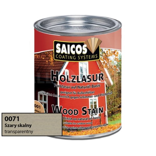 Saicos 0071 Lazura Olejna Szary Skalny 750ml