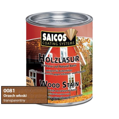 Saicos 0081 Lazura Olejna Orzech Włoski 750ml