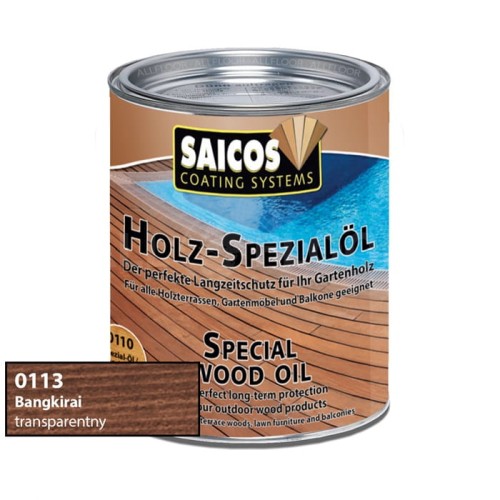 Saicos 0113 Olej Specjalny do Drewna Bangkirai 750ml