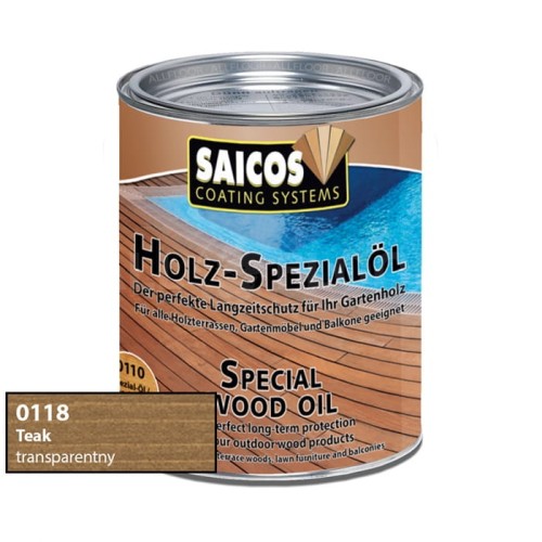 Saicos 0118 Olej Specjalny do Drewna Teak 750ml