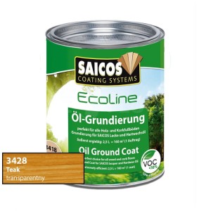 Saicos 3428 Ecoline Olej Gruntujący | teak | 0,75L / 2,5L