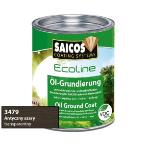 Saicos 3479 Ecoline Olej Gruntujący | antyczny szary | 0,75L / 2,5L