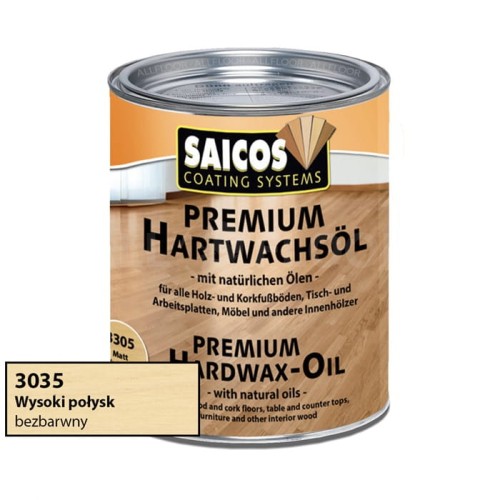 Saicos 3035 Wosk Twardy Olejny Wysoki Połysk 750ml