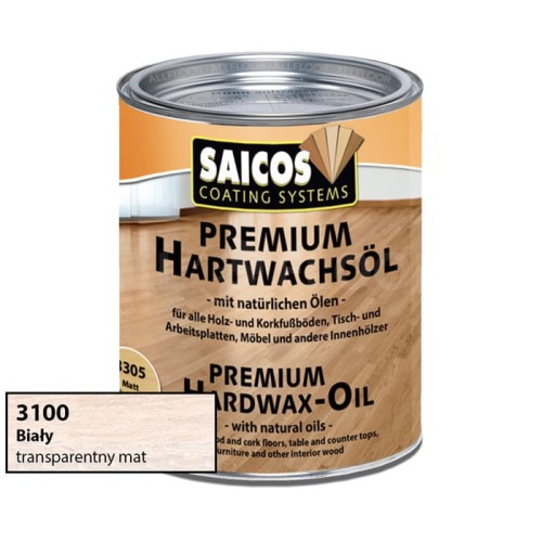 Saicos 3100 Wosk Twardy Olejny Biały 750ml