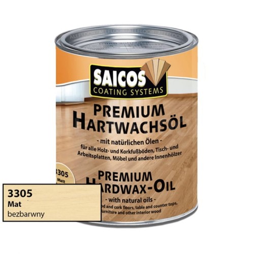 Saicos 3305 Wosk Twardy Olejny Mat 750ml