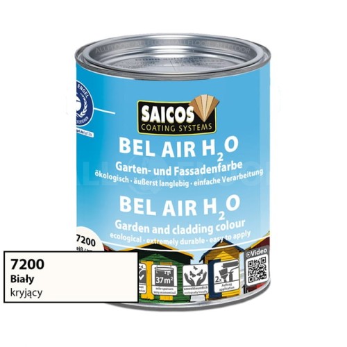Saicos 7200 Bel Air H2O Biały Kryjący 750ml