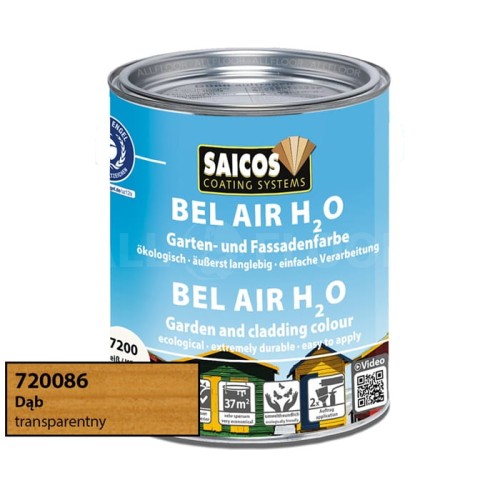 Saicos 720086 Bel Air H2O Dąb Transparentny 750ml