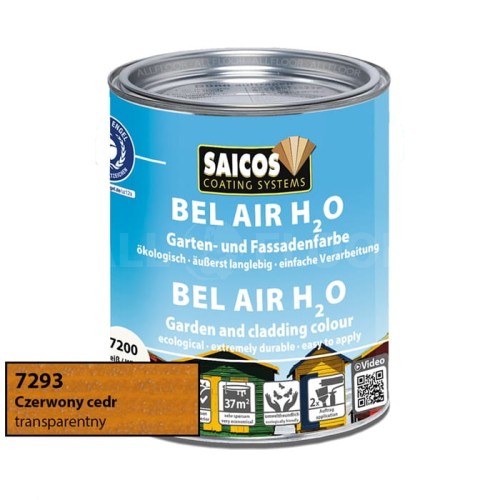 Saicos 7293 Bel Air H2O Czerwony Cedr Transparentny 750ml