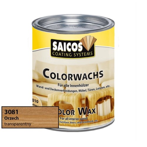 Saicos 3081 Wosk Kolorowy Classic Orzech Transparentny 750ml