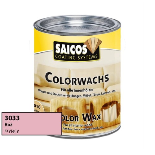 Saicos 3033 Wosk Kolorowy Classic Róż Kryjący 750ml