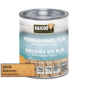 Saicos 0310 Olej do Tarasów H2O | bezbarwny | 0,75L / 2,5L