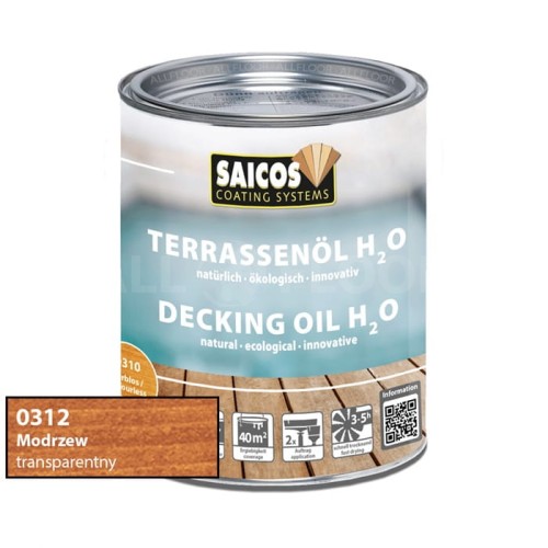 Saicos 0312 Olej do Tarasów H2O Modrzew 750ml