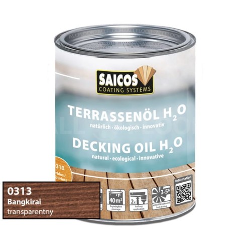 Saicos 0313 Olej do Tarasów H2O Bangkirai 750ml