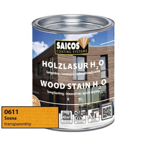 Saicos 0611 Lazura Olejna H2O Sosna 750ml