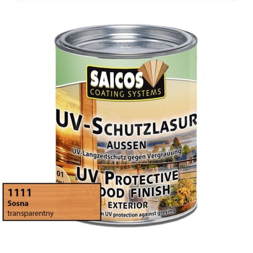 Saicos 1111 Lazura UV Zewnętrzna Sosna 750ml