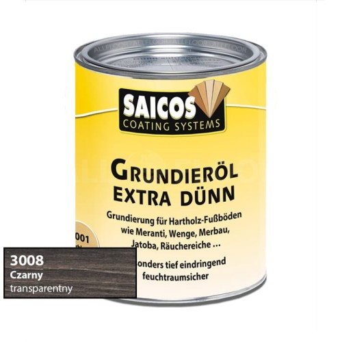 Saicos 3008 Olej Gruntujący Extra Rzadki Czarny 750ml