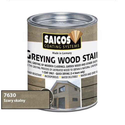Saicos 7630 Lazura Poszarzająca Szary Skalny 750ml