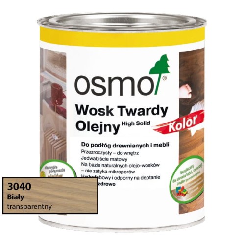 Osmo 3040 Wosk Twardy Olejny Kolor Biały 750ml