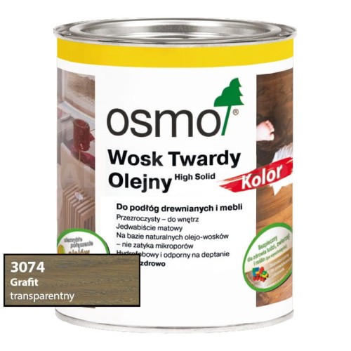 Osmo 3074 Wosk Twardy Olejny Kolor Grafit 750ml