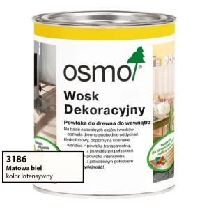 Osmo 3186 Wosk dekoracyjny | matowa biel | 0,125L / 0,75L / 2,5L