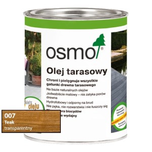 Osmo 007 Olej tarasowy | teak | 0,125L / 0,75L / 2,5L