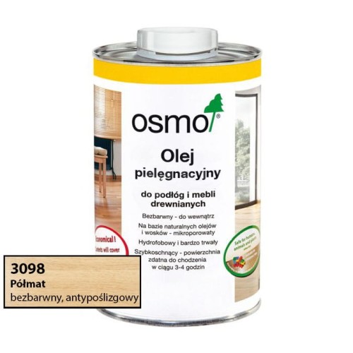 Osmo 3098 Olej Pielęgnacyjny Półmat Antypoślizgowy 1000ml